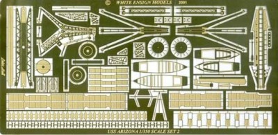 White Ensign Models PE 35021 &quot;ULTIMATE&quot; USS ARIZONA, 2 sheets 1/350