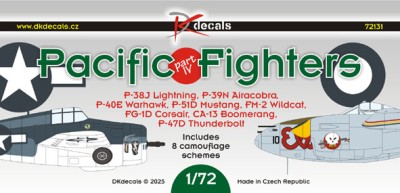 Dk Decals 72131 Pacific Fighters - part IV (8x camo) 1/72