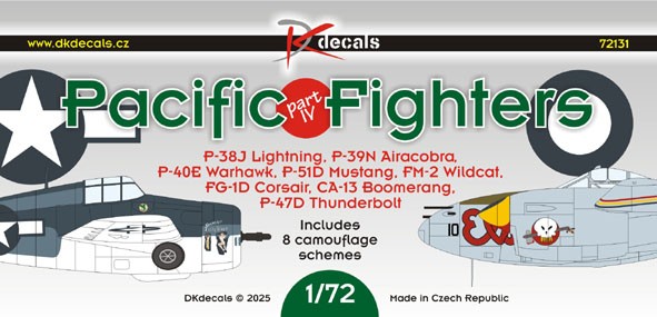 Dk Decals 72131 Pacific Fighters - part IV (8x camo) 1/72
