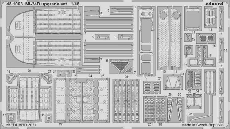 Eduard 481068 SET Mi-24D upgrade set (EDU) 1/48