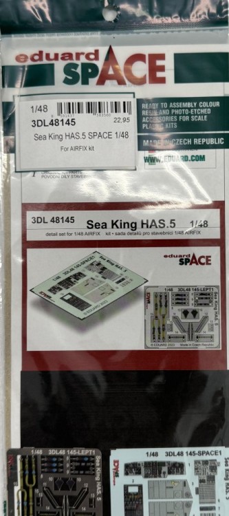 Eduard 3DL48145 Sea King HAS.5 space (Airf) 1/48