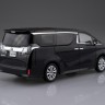 Aoshima 56318 Toyota Vellfire(Black), SNAP KIT (сборка без клея) 1/32