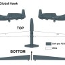Miniwing Plastic MINI311 Northrop-Grumman RQ-4B GLOBAL HAWK / NATO 2Q/2017 1/144
