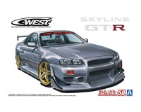 Aoshima 69905 C-WEST BNR34 Skyline GT-R '02 (NISSAN) 1/24