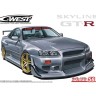 Aoshima 69905 C-WEST BNR34 Skyline GT-R '02 (NISSAN) 1/24