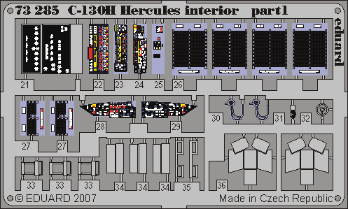 Eduard 73285 C-130H interior ITA