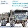 Quinta Studio QD35098 MAN mil gl (HobbyBoss) 3D Декаль интерьера кабины 1/35