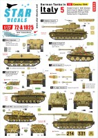 Star Decals 72-A1025 German tanks in Italy # 5 Cassino 1944 1/72