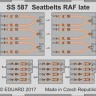 Eduard SS587 Seatbelts RAF late STEEL 1/72