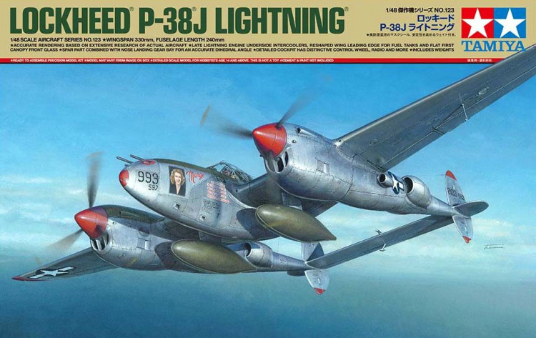 Tamiya 61123 P-38J Lightning 1/48