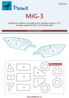 Peewit M72352 Canopy mask MiG-3 (ARMORY) 1/72