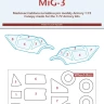 Peewit M72352 Canopy mask MiG-3 (ARMORY) 1/72