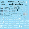 Aims AIMS48D034 Messerschmitt Bf-109 data plates and engine numbers 1/48