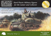 Plastic Soldier WW2V15004 15mm Easy Assembly Sherman M4A1 75mmTank