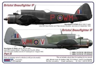 AML AMLC48016 Декали Bristol Beaufighter IF&amp;VIF Part II. 1/48