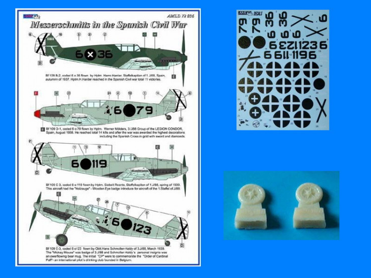 AML AMLD72036 Messerschmitts in the Spanish Civil War 1/72