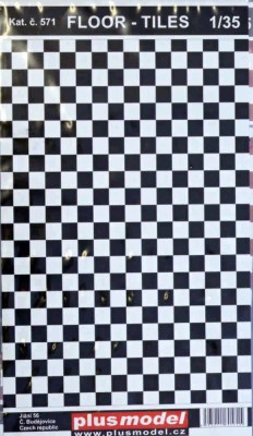 Plus model 571 Floor - tiles (black&amp;white) 1/35