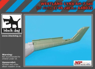 BlackDog A48032 Westland Lynx AH-7 tail (AIRFIX) 1/48