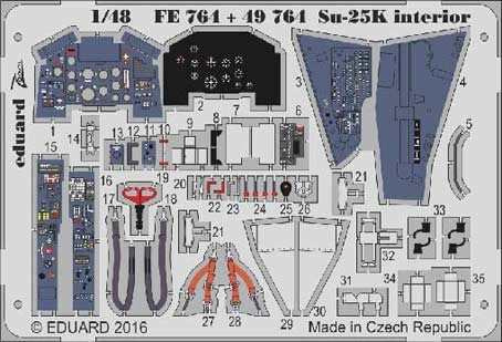 Eduard 49764 Su-25K interior1/48