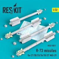Reskit RSK-32017 R-73 soviet missiles (4 pcs.) 1/32