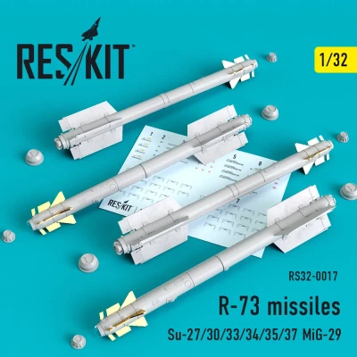 Reskit RS-32017 R-73 soviet missiles (4 pcs.) 1/32