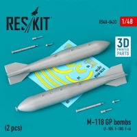 Reskit 48433 M-118 GP bombs - 2 pcs. (3D-Printed) 1/48