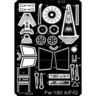 Extratexh EXTE72017 Set Fw-190A/F/G 1:72