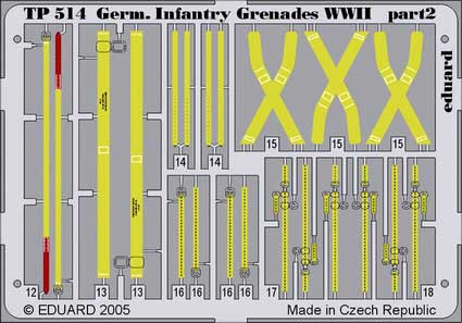 Eduard TP514 German Infantry Grenades WWII