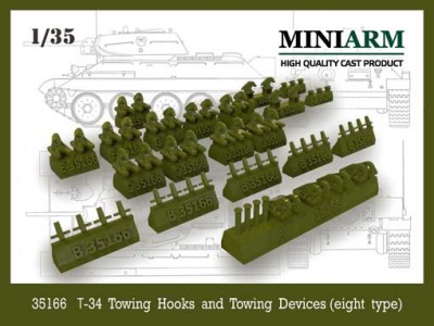 Miniarm 35166 Т-34 Буксирные крюки (восемь вариантов) 1/35