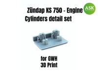 Art Scale 200-A35004 Zundap KS 750 - Engine Cylinders detail set 1/35