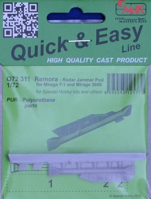 CMK Q72311 Radar Jammed Pod for Mirage F.1 and Mirage 2000 (SP.H.) 1/72