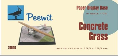 Peewit P70006 1/72 Paper Display Base - CONCRETE GRASS