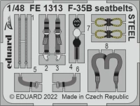Eduard FE1313 F-35B seatbelts STEEL (ITAL) 1/48