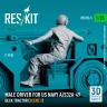 Reskit F35005 Male driver US NAVY A/S32A-49 Deck Tractor 2 1/35