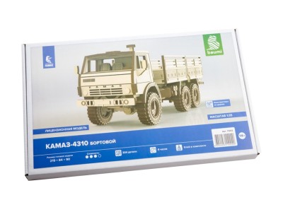 Baumi 11002 КАМАЗ-4310 Бортовой (клей в комплекте) 1/35