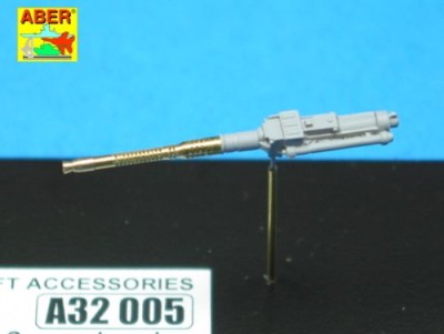 Aber A32005 Set of 2 German barrels for 13mm aircraft machine guns MG.131 (early type) (designed to be used on Revell and Trumpeter kits)[Messerschmitt Bf-109 Focke-Wulf Fw-190 etc] 1/32