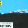 Aber A32005 Set of 2 German barrels for 13mm aircraft machine guns MG.131 (early type) (designed to be used on Revell and Trumpeter kits)[Messerschmitt Bf-109 Focke-Wulf Fw-190 etc] 1/32