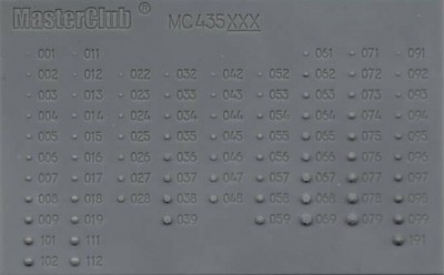 Master Club MC435100 пример всех болтов и гаек 1/35