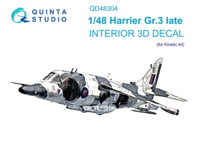 Quinta Studio QD48304 Harrier Gr.3 late (Kinetic) 1/48