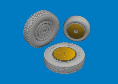 Eduard 6481052 BRASSIN P-39 wheels late (ARMA H.) 1/48