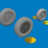 Eduard 6481052 BRASSIN P-39 wheels late (ARMA H.) 1/48