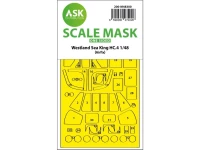 Art Scale 200-M48300 Westland Sea King HC.4 canopy frame paint mask (outside only) 1/48
