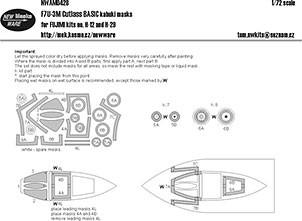 New Ware NWA-M0428 1/72 Mask F7U-3M Cutlass BASIC (FUJI H-12/H-29)