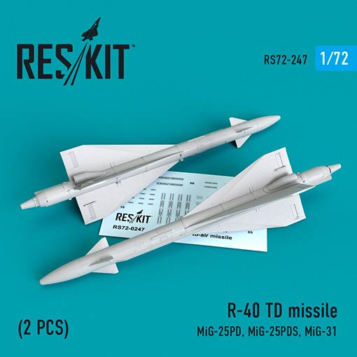 Reskit RS72-0247 R-40 TD missile (2 pcs.) 1/72