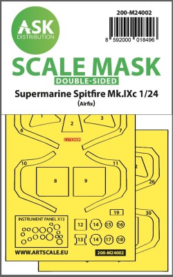 Art Scale 200-M24002 Supermarine Spitfire Mk.IXc double-sided masks 1/24
