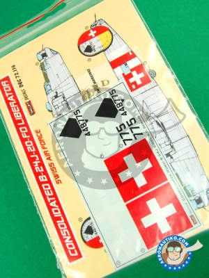 Kora Model DEC72116 B-24J-20-FO Liberator (Swiss AF) декали декали 1/72
