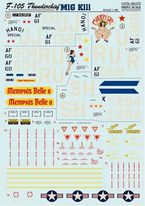 Print Scale 48-070 F-105 Thunderchief 1/48