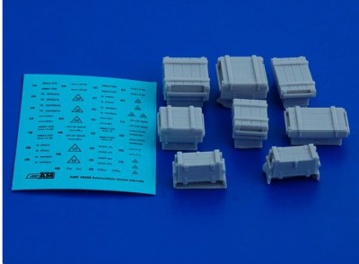 Advanced Modeling AMC 48098 Укупорка для патронов и разрывных зарядов (в комплекте восемь ящиков) 1/48