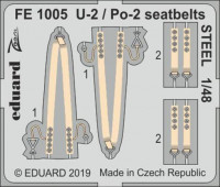 Eduard FE.1005 1/48 U-2 / Po-2 seatbelts STEEL (ICM)