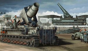 Trumpeter 00208 &quot;Карл&quot; (ранний) с жд транспортером 1/35